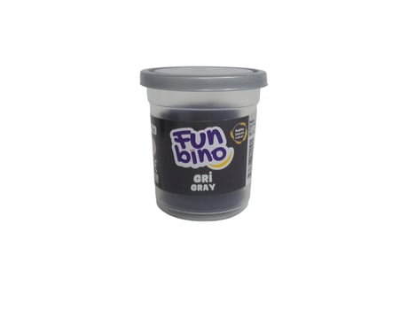Funbino Tek Renk Oyun Hamuru Gri 115 Gr F114